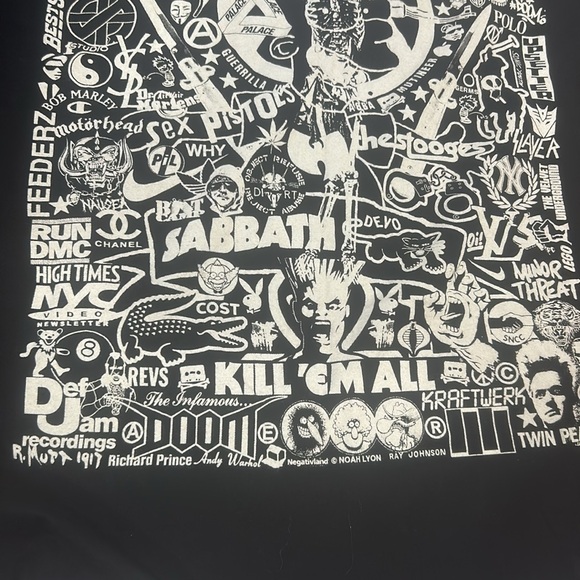 Next level apparel t shirt mens size XL black w/white graphic grunge punk skater - Picture 13 of 16